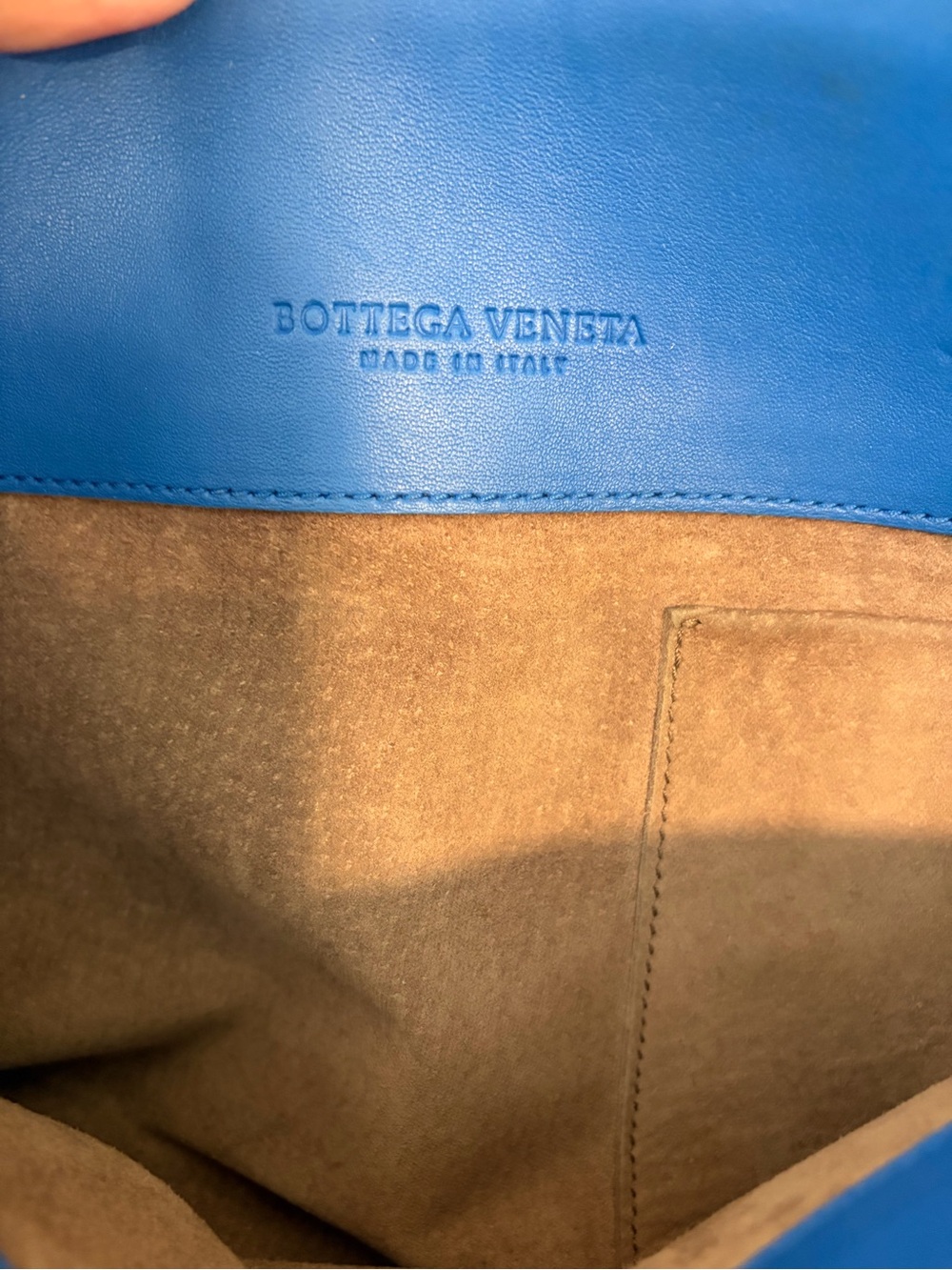 Bottega Veneta Blue Intrecciato Leather Large Olimpia Bag - Picture 13 of 16